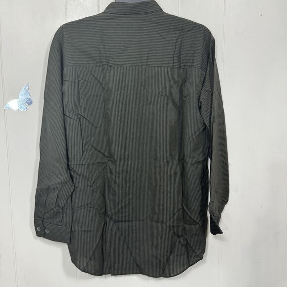 Croft & Barrow Shirt Mens Large Striped Button Down Pocket NWT Casual Dress Shir - Picture 6 of 11